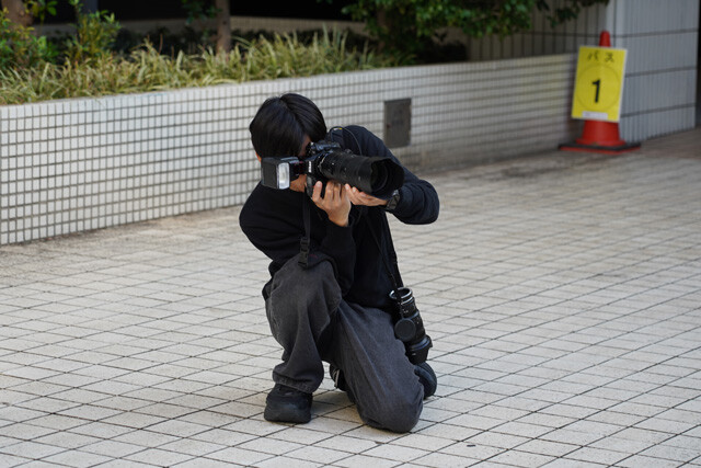 この日のためにハイグレードなレンズをレンタルしたという加賀