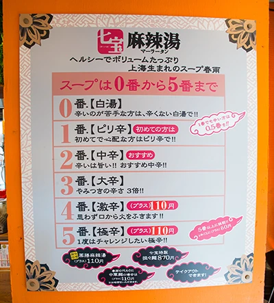 辛いのが苦手な人には、0.5番も用意されているぞ!