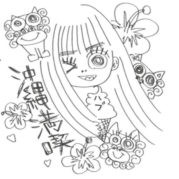 マンガやイラストを描くのが趣味という“だーりお”に、今回のグラビア撮影の思い出をイラストに描いてもらいました。本人のキャラが出て、かなりチャーミング!