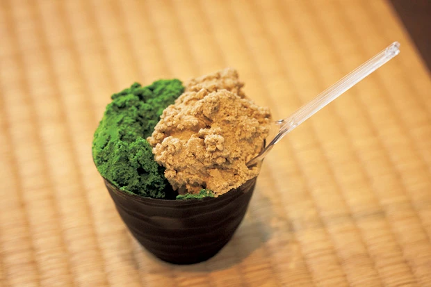  抹茶＆ほうじ茶ジェラートダブルカップ　６３０円