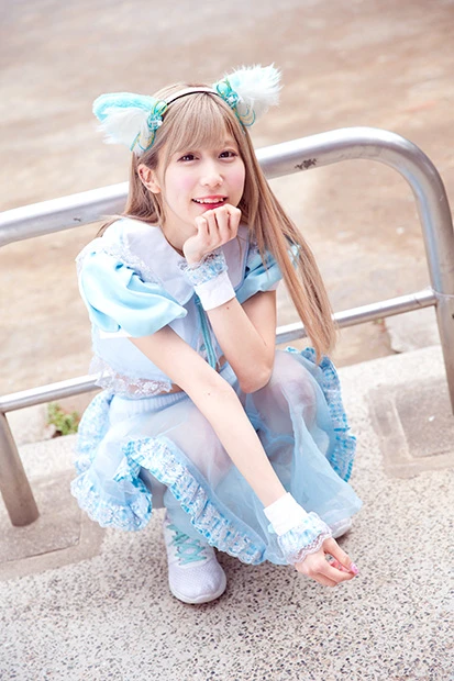 七星ぐみ（ぐみてゃん）２０１３年加入。華奢な体とキュートなルックスで、モデルとしても活動中