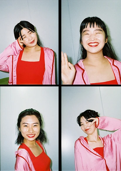  CHAIのメンバー４人。左上から時計回りにカナ、マナ、ユウキ、ユナ