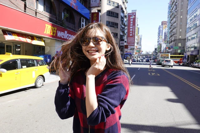 思い出の街、桃園の路上にて。この後、台湾を大好きになったきっかけのタピオカ屋の店主と再会を果たした