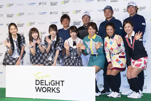 チャイナ服風ウェアでゴルフも? ラストアイドルが「Team DELiGHTWORKS」のアンバサダーに就任!