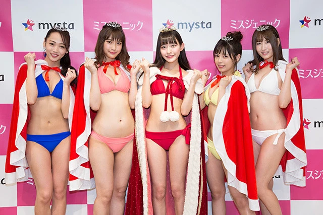 『ミスジェニック』の5名。左から内藤えみ、山本瑚々南、高崎かなみ、加納葉月、ソラ豆琴美