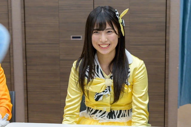 ゆきちゃんイエロー(荒井優希)1998年5月7日生まれ、京都府出身。血液型=A型。SKE48チームKⅡ所属