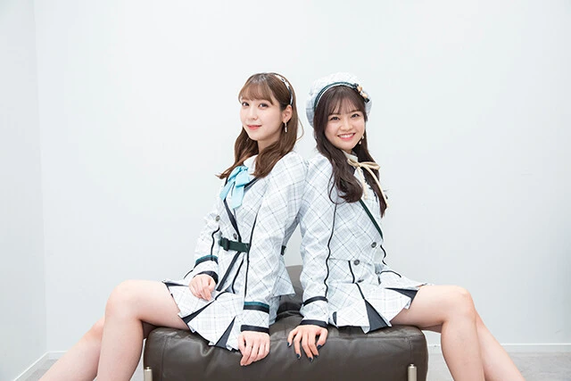 HKT48をデビューから引っ張ってきた松岡菜摘(左)と本村碧唯(右)