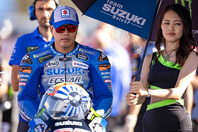 代役参戦した津田拓也はレース中にマシンが炎上するトラブルでリタイア。「スズキ最後の日本ＧＰを完走したかった」