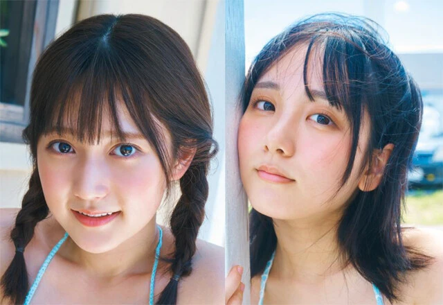 AKB48のグラビア新星・鈴木くるみ＆田口愛佳が水着で初めての「ペアグラビア」に挑戦！