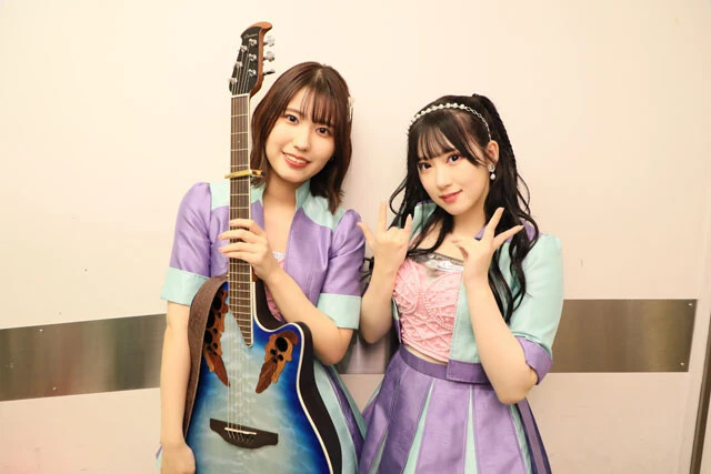 今回のSKE48 Team KⅡ新公演の練習で本当の姉妹のように仲良くなった水野愛理と青木莉樺