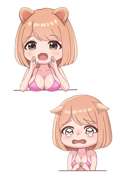 アイドルDVDレーベル「アイドルワン」公式イメージキャラクターのアイドルワンコちゃん。デフォルメ版もカワイイ!(作・葉月つばさ)