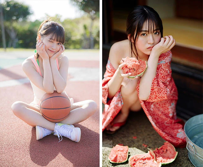 キミとスイカを丸かじり......。これぞ、夏の風物詩を感じられるグラビアだ！【週プレ グラジャパ！】