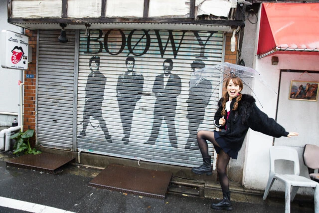 取材の終わりがけに偶然「BOOWY」の聖地を見つけてテンションMAX！