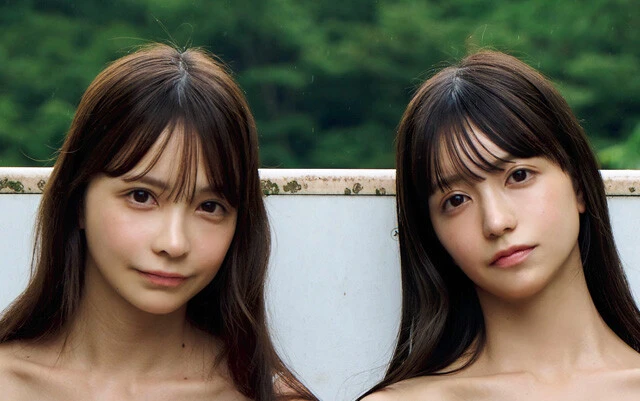 奇跡の双子アイドル・森ふう花と柊ききが水着でグラビア初共演 !!　「おんなじに見えるふたりの違う部分も楽しんでほしい」