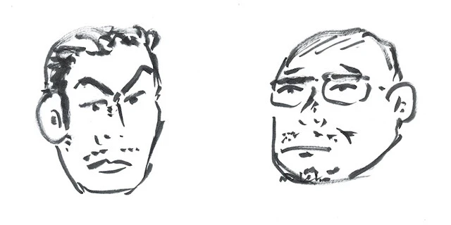 呂布カルマ氏と杉作J太郎氏。前回とはちょっとタッチを変えました(画/杉作J太郎)