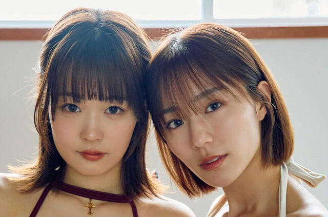 『オールナイトフジコ』1期生の上杉真央＆2期生の井手美希が週プレでまさかのグラビア初共演！