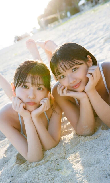 大熊杏優&桑島海空&紀内乃秋&本郷柚巴『seju4姉妹』(撮影/桑島智輝)より。杏優ちゃんと海空ちゃん