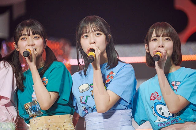 （左から）平尾帆夏、正源司陽子、渡辺莉奈。渡辺は番組について、「四期生それぞれの色を引き出してくださった場所」と感謝