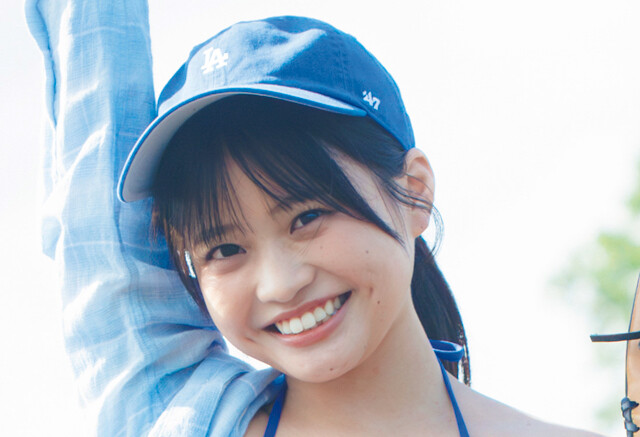 アイドルグループ「＃よーよーよー」の杉井みぃ。愛知県出身で大の中日ファン！「野球選手モノマネが特技で、今回の誌面にも掲載されています！」