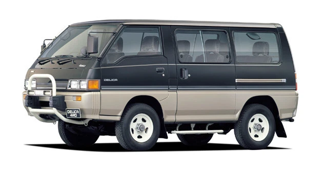 ３代目・デリカ　スターワゴン（１９８６年）　軽量化とボディ剛性を狙って、デリカ初となるモノコックボディを採用