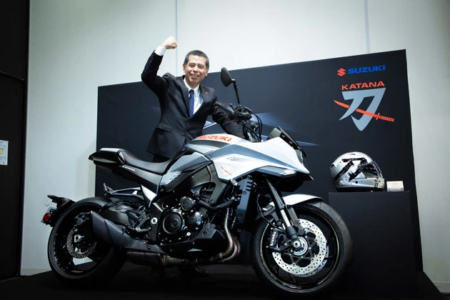 KATANAの躍進を高らかに宣言してくれたスズキ二輪カンパニー二輪企画部チーフエンジニアの寺田 覚氏