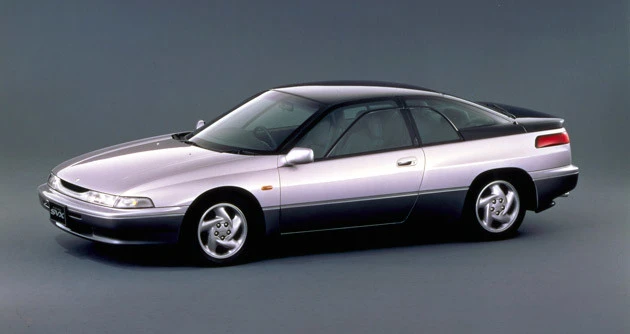 スバル アルシオーネSVX(平成3年~平成9年) 新車価格はバージョンEが333万3000円で、バージョンLが399万5000円だった。最高出力は240PSを誇る