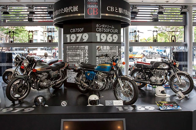 今年は初代ＣＢ誕生から６０周年。記念イベントがホンダ本社で開催されていた