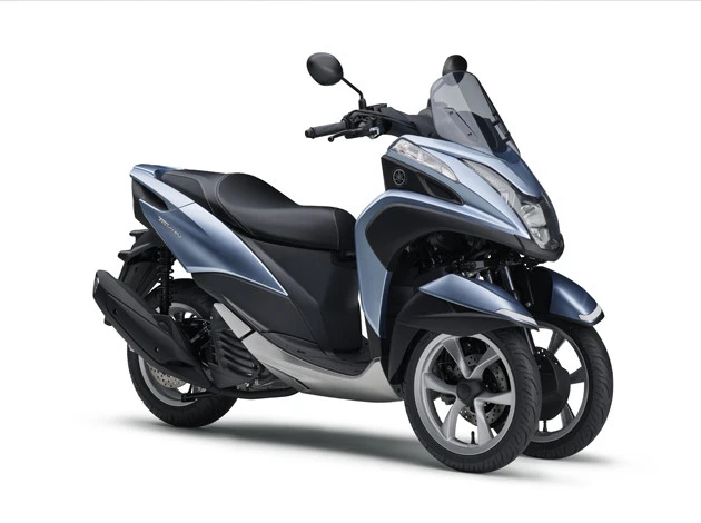 第3位  ヤマハ トリシティ125 フロント二輪という新ジャンルを開拓したモデル。乗るとその安定感がヤミツキになるとか。価格は42万3500円~46万2000円