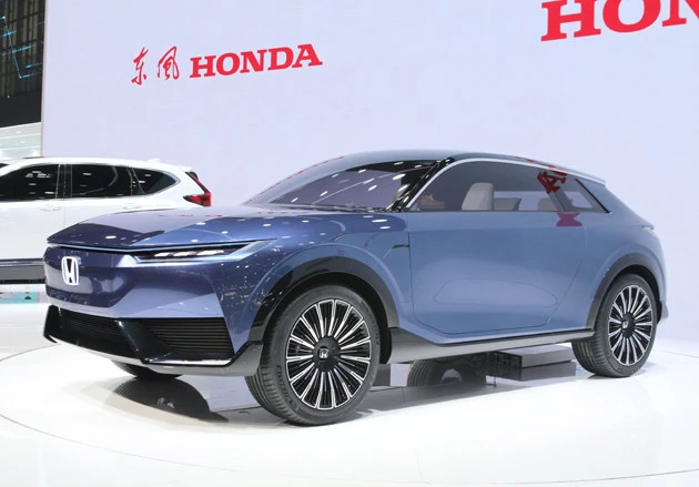 ホンダは世界最大のEV市場である中国・北京モーターショーでEV「ホンダSUVe」を世界初初公開した
