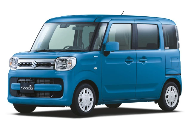 スズキ「スペーシア」推しグレード…ハイブリッドＸ、価格…１４９万６０００円。全長３３９５㎜×全幅１４７５㎜×全高１８００㎜。推しグレードはマイルドハイブリッド