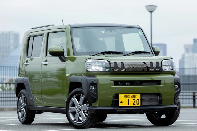 7位 ダイハツ「タフト」価格:135万3000~173万2500円、目標値引き5万円。6月10日に発売。月販目標4000台に対して受注は約1万8000台と絶好調。「納期は3ヵ月待ち」というお店も
