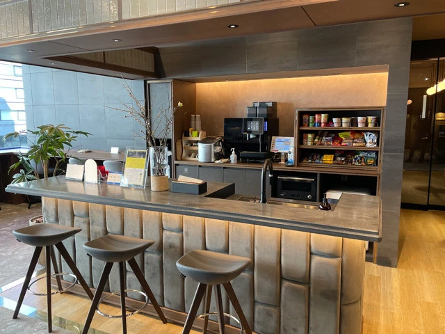 カフェブースもある