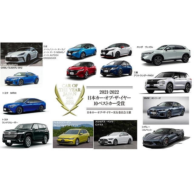今年の"顔グルマ"はどれだ！？　２０２１－２０２２日本カー・オブ・ザ・イヤー「１０ベスト」が決定！！！