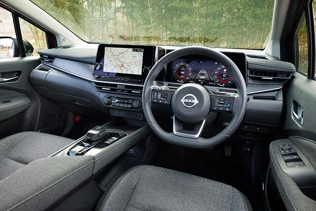 ノートオーラのインテリアは、ベースのノートよりも上質に仕上がっている