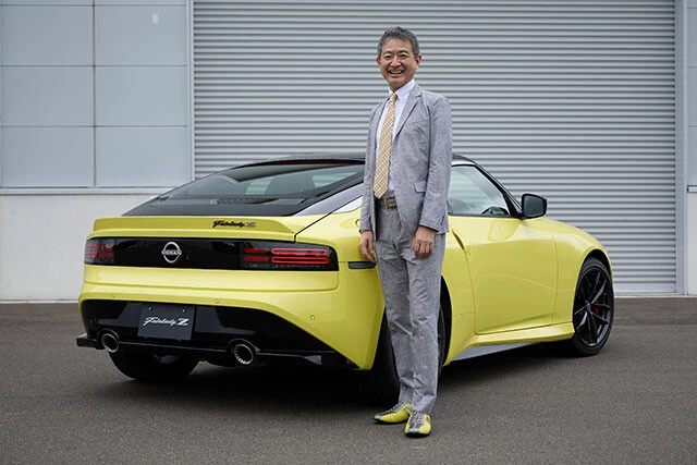 7代目の開発を牽引したブランドアンバサダーの田村宏志氏。スポーツカー愛にあふれ、GT-Rの企画も兼任している
