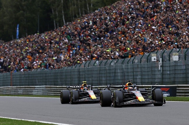 ホンダのPUを搭載するレッドブルがベルギーGPでワンツー・フィニッシュを決め、開幕12連勝を達成した