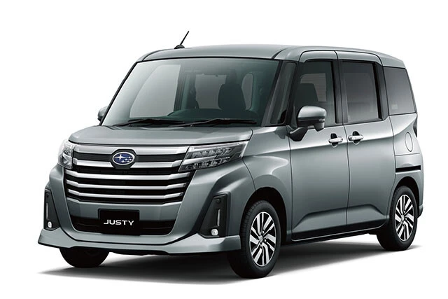 スバル「ジャスティ」価格」197万4600～217万4800円　ダイハツから供給を受けてスバルが販売するスーパーハイトワゴン。性能や見た目に大きな違いはない。スバルのエンブレムが欲しい人はジャスティで決まり