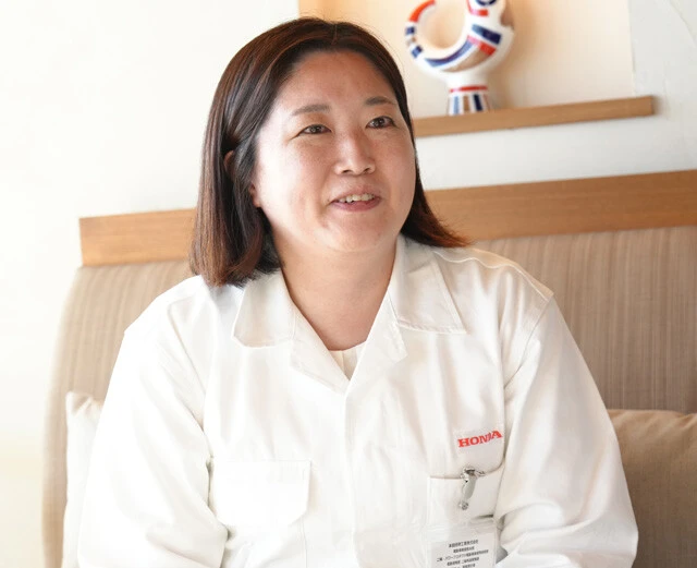 EM1e:開発責任者 後藤香織氏 2006年にホンダに入社。車体設計として「EV-neo」「PCX」など。「CB1000R」の開発も担当