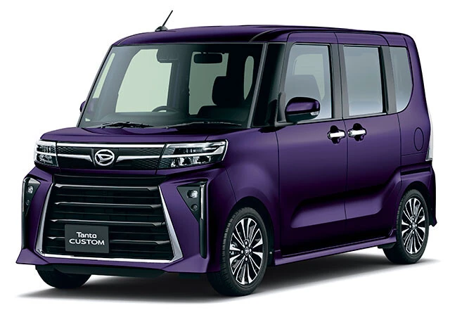 累計販売275万台超・タントシリーズ。初代は2003年デビュー。写真は現行のタントカスタム。走る顔面凶器として人気