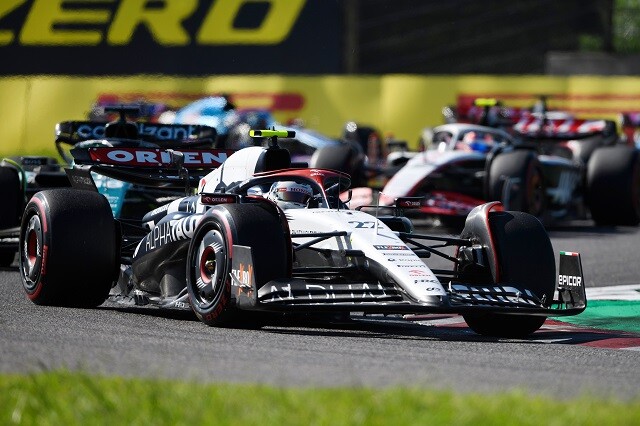 予選9位と好位置につけるが、決勝は12位に終わった角田裕毅選手。日本GP期間中に来シーズンもアルファタウリから参戦することが発表された