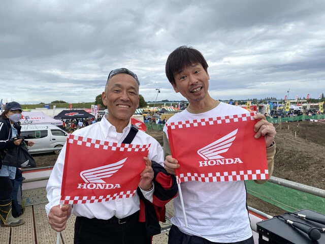 視察に訪れていたホンダモーターサイクルジャパンの室岡社長を直撃。ホンダの歴史的チャレンジの舞台裏を聞いた
