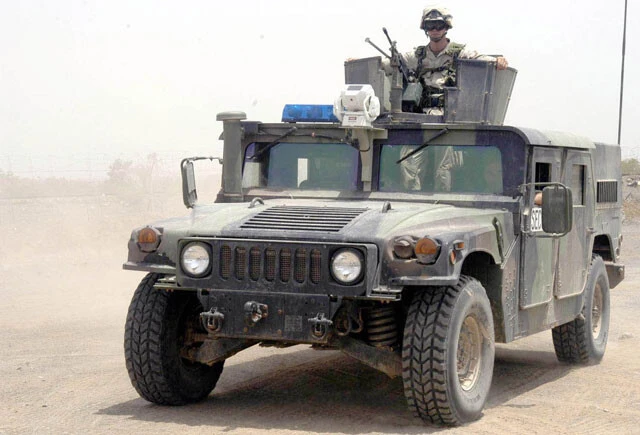 イラク戦争で使用されたアメリカ海兵隊のハンヴィー