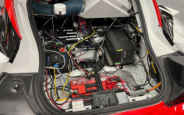 AI自動運転ドリフトをブチカマすスープラのトランクに搭載されていた脳ミソ部分を公開！