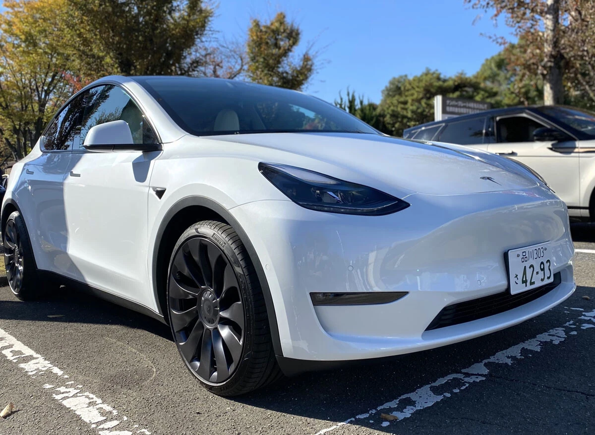 米EV大手テスラの戦略車モデルY。昨年の世界新車販売で120万台を売り1位に輝いた