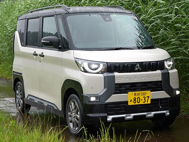 まだまだあるぞ！　軽スーパーハイトワゴンSUV　注目①　三菱「デリカミニ」価格 183万7000～227万1500円。eKクロススペースの大幅改良版がこのデリカミニ。顔面をプチ整形し、名前を変えたらスマッシュヒットを記録