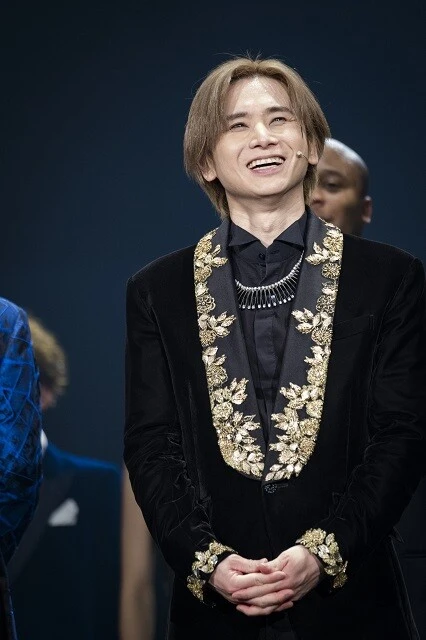 ゲネプロ終了後、笑顔を見せる光一