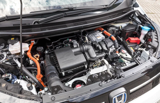 試乗したエアーは、ホンダ自慢のハイブリッドシステム「e:HEV」を搭載していた