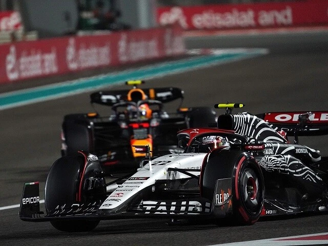 最終戦のアブダビGPでも、マシンにアップデートを入れた角田選手が所属するアルファタウリ