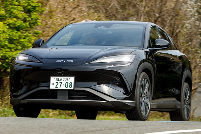 【第6位】 BYD「シーライオン7」中国自動車大手のBYDが今年4月15日に日本で販売開始したSUVタイプのEV。世界各国で販売される文字どおりBYDの世界戦略車