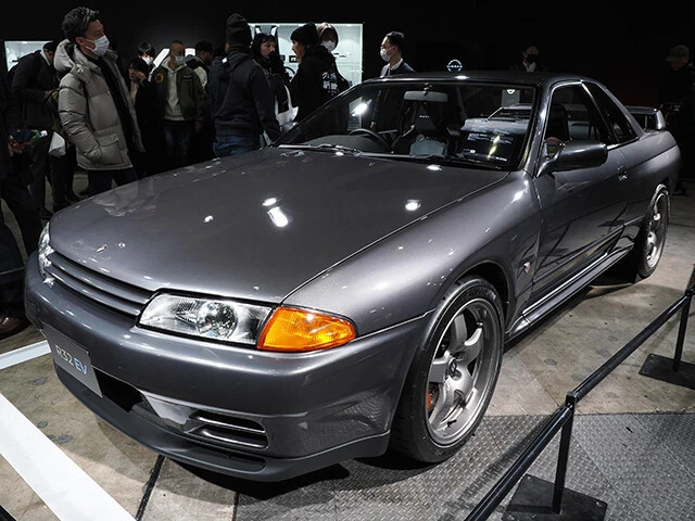 【第3位】日産「R32EV」日産が誇る往年の名車、R32型スカイラインGT-Rを公式EV化。今年の東京オートサロンではファンの注目を集めた